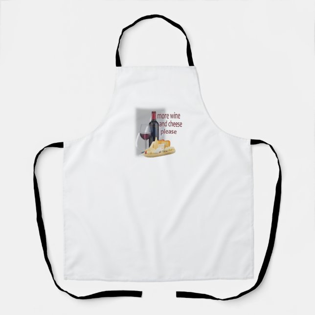 Tablier Plus de vin et de fromage (Recto)