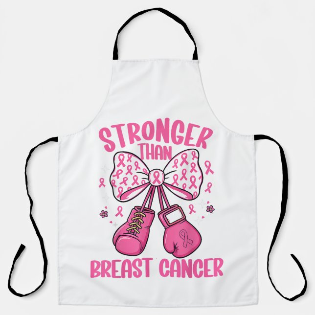 Tablier Plus fort que le cancer du sein (Recto)