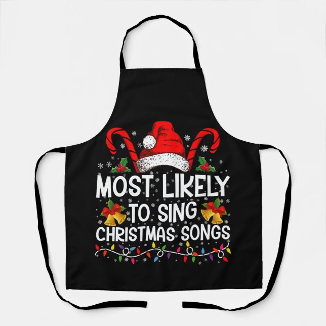 Tablier Plus susceptible de chanter des chants de Noël (Recto)