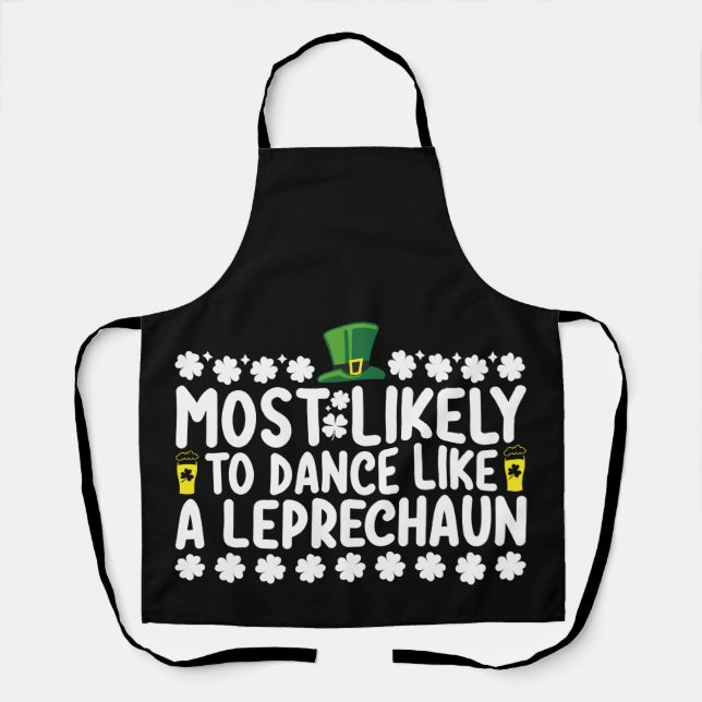 Tablier Plus susceptible de danser comme un lutin St-Patri (Recto)