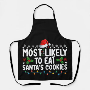 Tablier Plus susceptible de manger les biscuits de Noël du