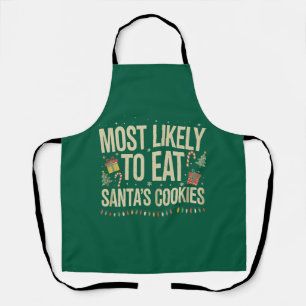 Tablier Plus susceptible de manger les cookies de Santa Xm