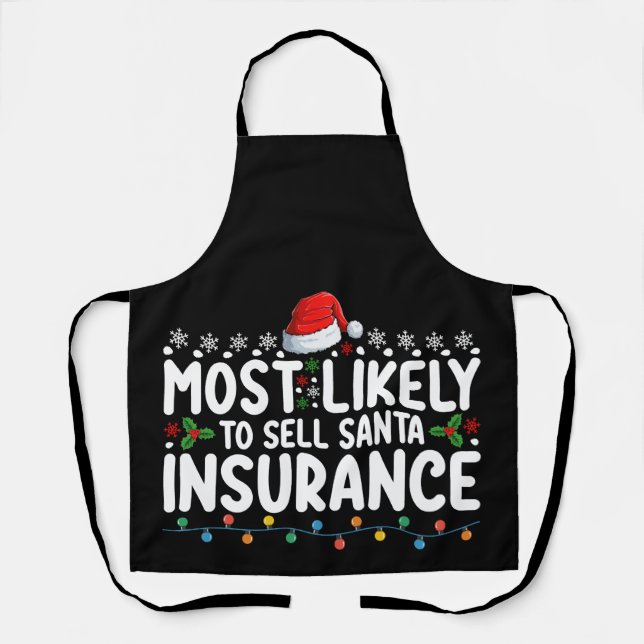 Tablier Plus Susceptible de Vendre l'Assurance de Noël de  (Recto)