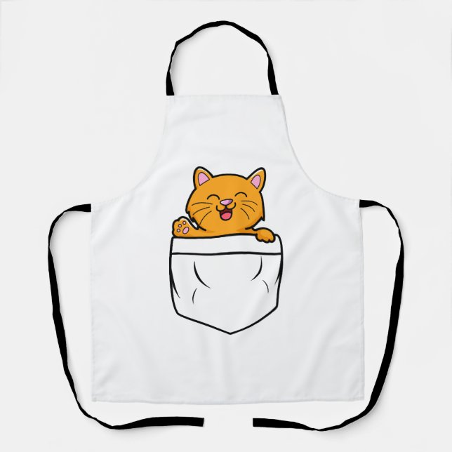 Tablier Pochette de chat     (Recto)
