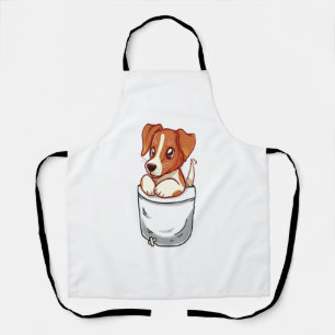 Tablier Pocket Cute Jack Russell Terrier