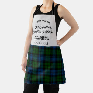 Tablier Poêle à carreaux Tartan Militaire du Clan Campbell