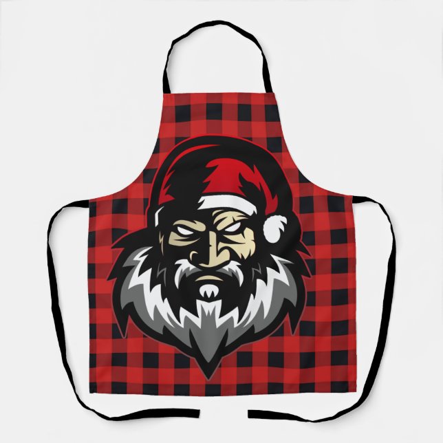 Tablier Poignardage médian de Père Noël (Recto)