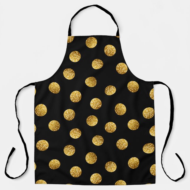 Tablier Point Polka Or : Étincelant Sans Parfum. (Recto)