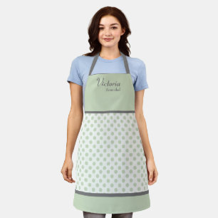 Tablier Point Polka Retro Personnalisé