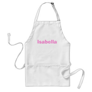 Tablier Pointe Polka rose et blanc rose personnalisée
