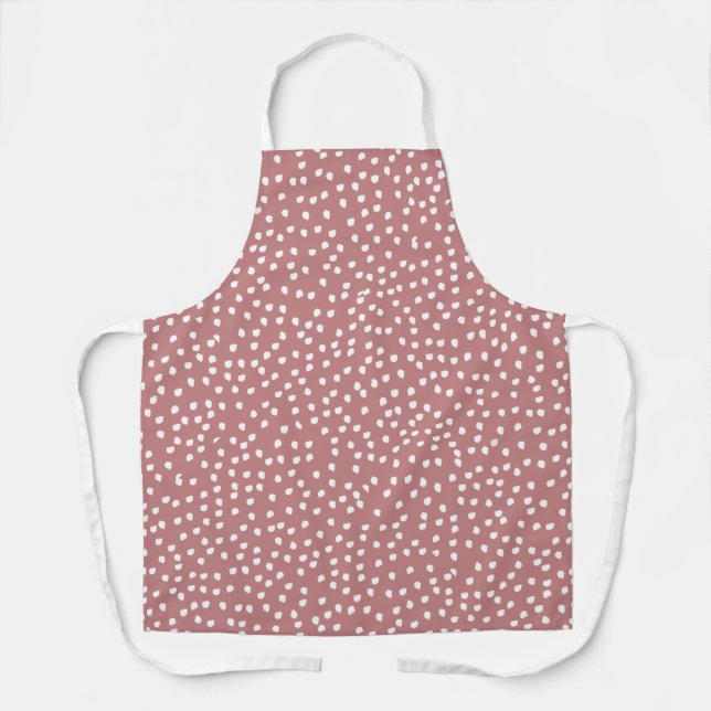 Tablier Pointe rose Boho moderne (Recto)