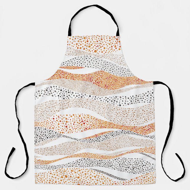 Tablier Pointillisme Wavy Polka : Doux Doux Textile (Recto)