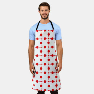 Tablier Points rouges, Motif à pois, Pois, Pointillé