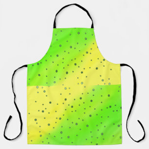 Tablier points verts jaunes