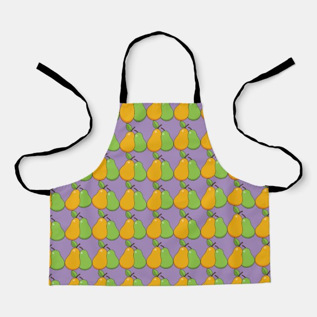 Tablier Poires jaunes et vertes (Recto)
