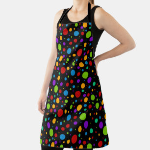 Tablier Pois arc-en-ciel