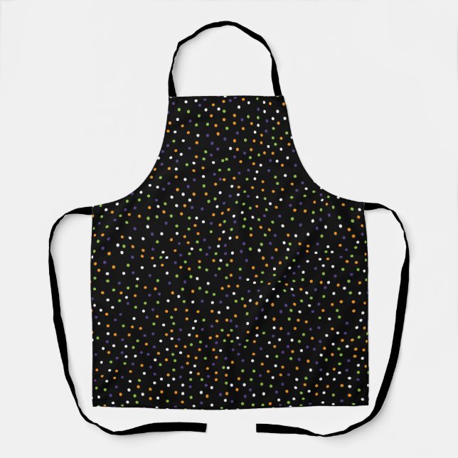 Tablier Pois d'Halloween (Recto)