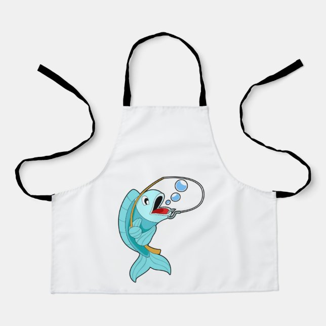 Tablier Poisson avec canne à pêche (Recto)