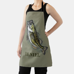 Tablier Poisson de basse personnalisé