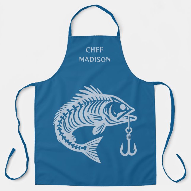Tablier Poisson de nom personnalisé (Recto)