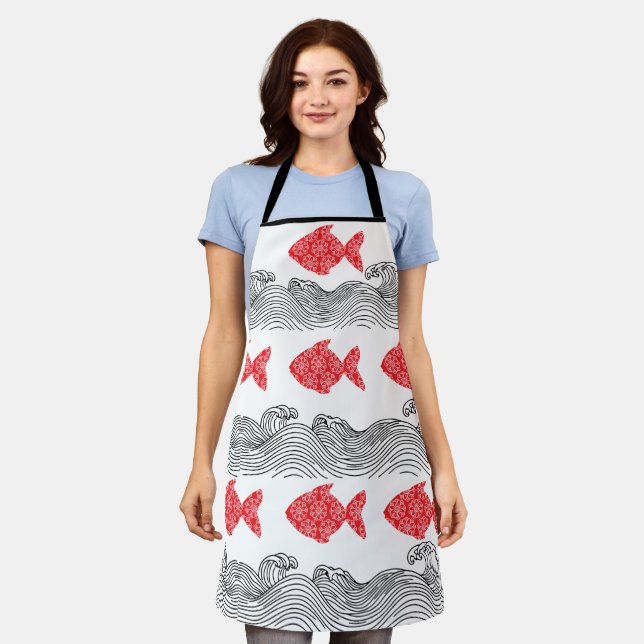 Tablier poisson Mandala (Porté)