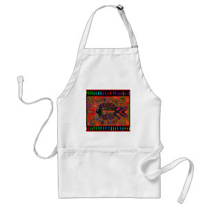 Tablier Poisson volant Mola d'Indien Cuna