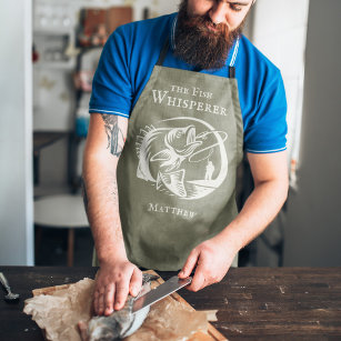 Tablier humoristique pour pêcheur - le tee-shirt du pêcheur