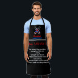 Tablier Pole Logo Black Red Navy Barber<br><div class="desc">Pole Logo Black Red Navy Barber</div>