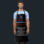 Tablier Pole Logo Black Red Navy Barber<br><div class="desc">Pole Logo Black Red Navy Barber</div>