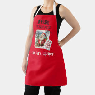 Tablier Pôle Nord Vintage Père Noël Tout-En-Plan