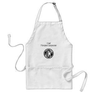Tablier Police do-it-yourself BG du cercle noir blanc
