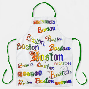 Tablier Polices arc-en-ciel de Boston