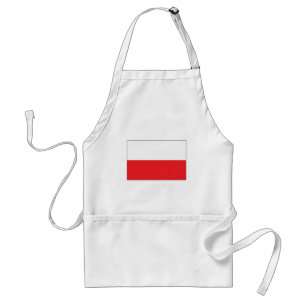 Tablier polonais de drapeau de rouge et de blanc