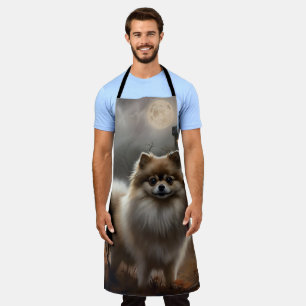 Tablier Pomeranian Halloween Épouvantable