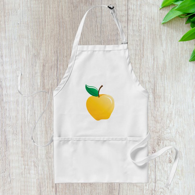 Tablier Pomme Dorée Fruit Jaune Clair (Créateur téléchargé)