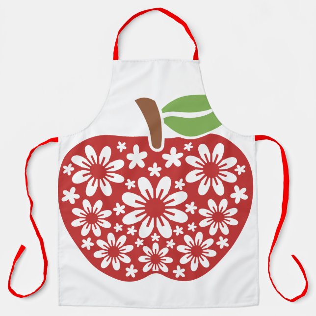 Tablier Pomme florale (Recto)
