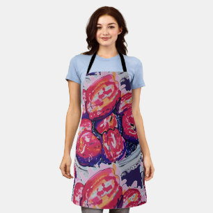 Tablier Pommes Abstraites