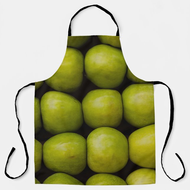 Tablier Pommes fruits aliments pommes vertes (Recto)