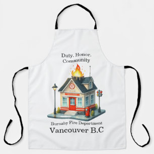 Tablier Pompier à la Station 22 au crépuscule