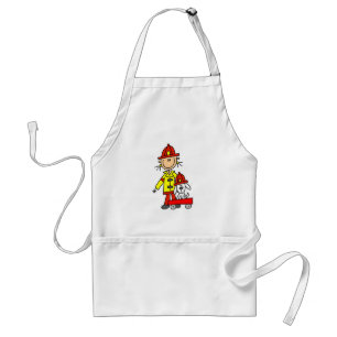 Tablier Pompier bonhomme allumette avec dalmatien