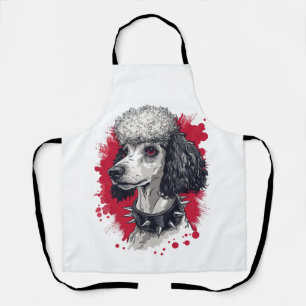 Tablier Poodle gothique � Chien esthétique sombre