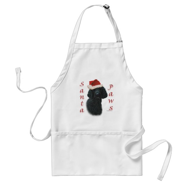 Tablier Poodle Père Noël Paws (Devant)