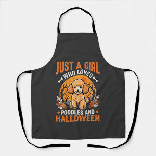 Tablier Poodles Halloween Fille Conception Amoureuse de Ch