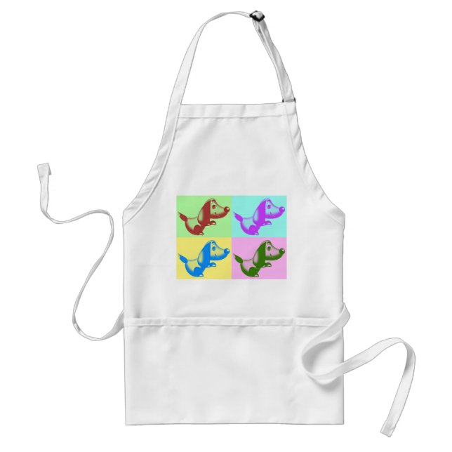 Tablier Pop Art Dessin Dog Apron (Devant)