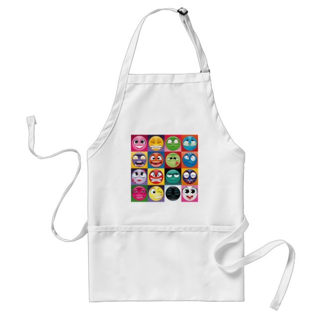 Tablier pop art emojis (Devant)