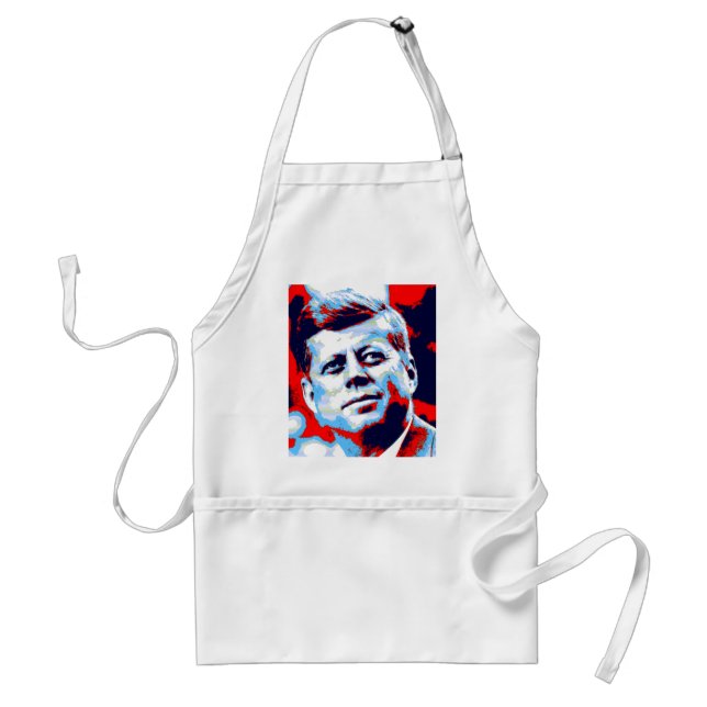 Tablier Pop Art JFK John F. Kennedy Red Blue (Devant)