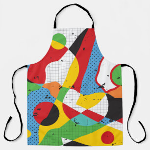 Tablier Pop Art, Minimalisme Vibrant.