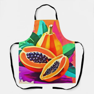 Tablier Pop Art Papaya découpé
