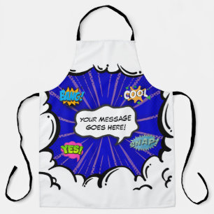 Tablier Pop d'art de livre de bande dessinée Ajouter du te