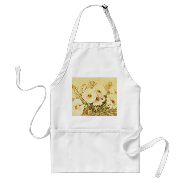Tablier Poppies vintages Matilija - Apron (Devant)